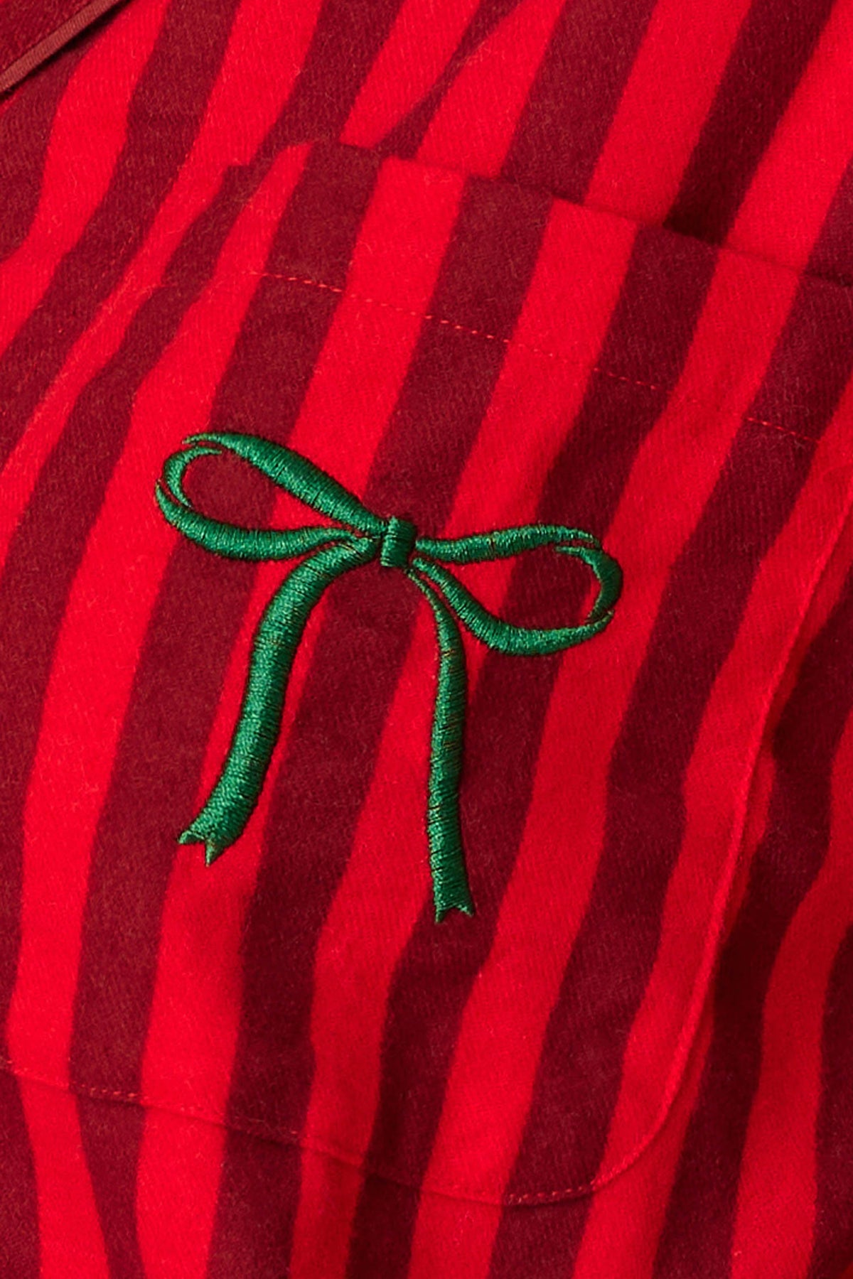 The "Bow Icon" 3-Piece Flannel Pajama Set by PJ Salvage