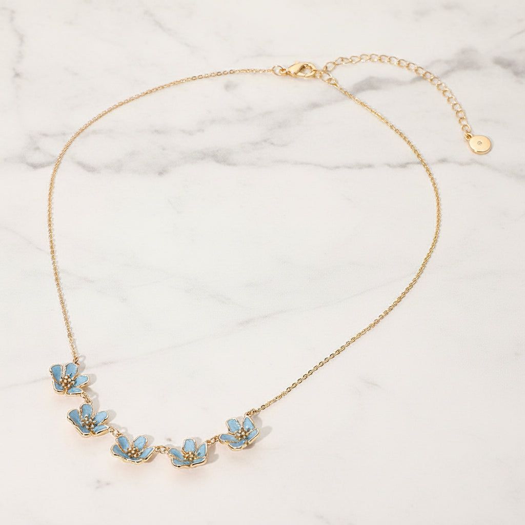 The "Enamel Floral Bouquet" Necklace