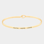 The "Faith Hope Love" Bracelet