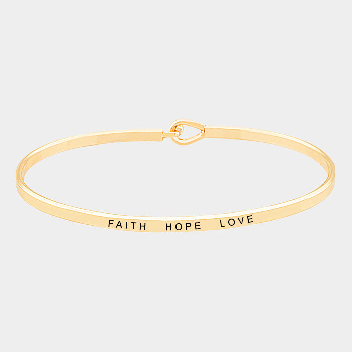 The "Faith Hope Love" Bracelet