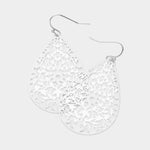 The "Filigree Tear Drop" Earrings