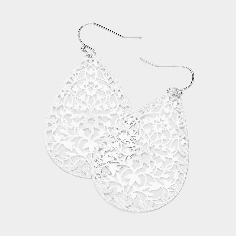 The "Filigree Tear Drop" Earrings