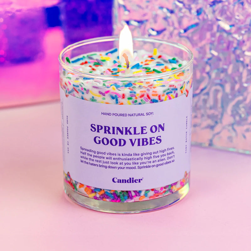 The "Sprinkle Good Vibes" Candle