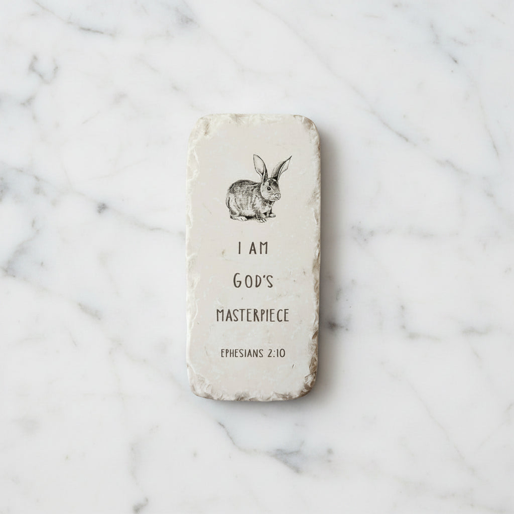 The "Half Block" Scripture Stone Art