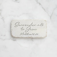 The "Half Block" Scripture Stone Art