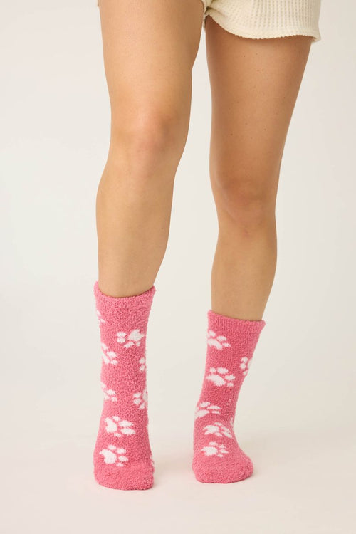 The "Pawsitive Vibes" Cozy Socks by PJ Salvage