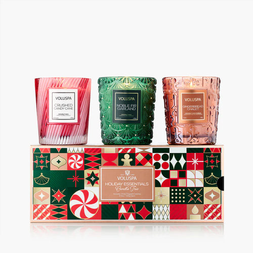 The "Holiday Essentials Candle Trio" by Voluspa