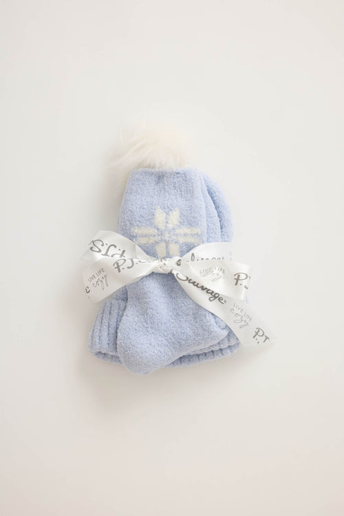 The "Apres All Day" Beanie & Sock Gift Set by PJ Salvage