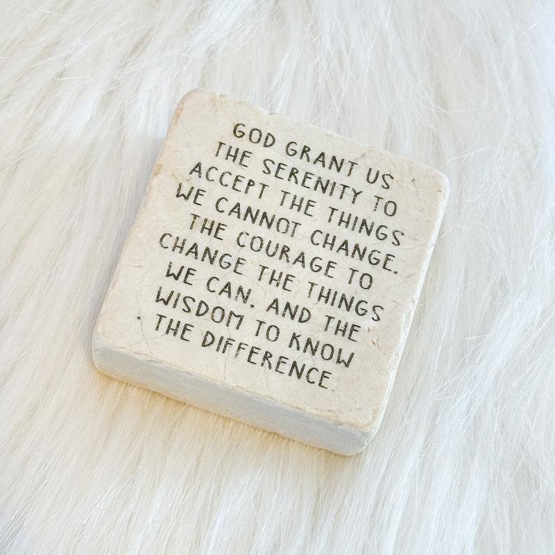 The "Small Block" Scripture Stone Art