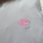 The "Light Gray Pretty Pink Rooster®" Hoodie by Pretty Pink Rooster®