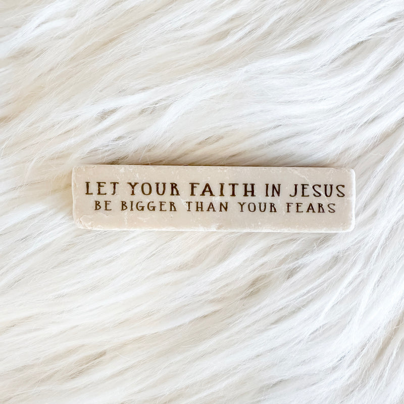 The "Quarter Block" Scripture Stone Art