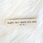 The "Quarter Block" Scripture Stone Art