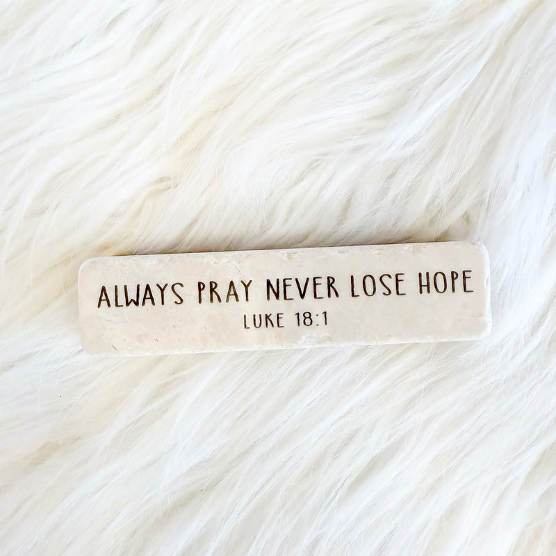 The "Quarter Block" Scripture Stone Art
