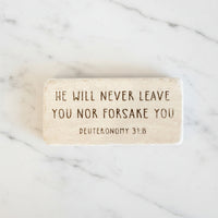The "Half Block" Scripture Stone Art