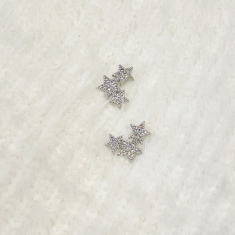 The "Triple Star" Earrings