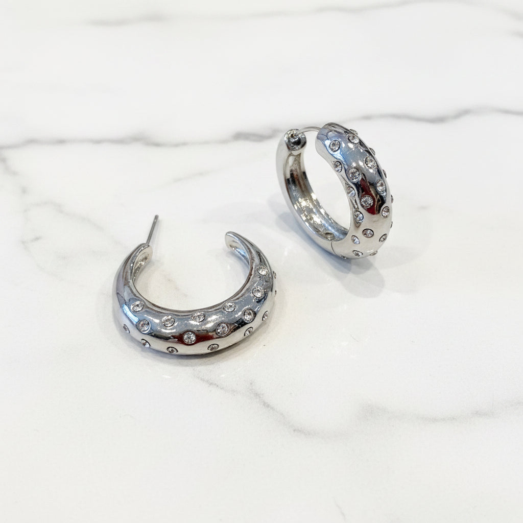 The "Sparkle Hoop" Earrings