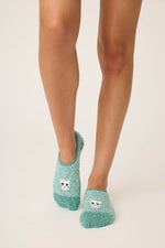 The "Kitty" Fuzzy Ankle Socks by PJ Salvage