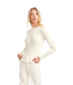 The "Cream" Ribbed Crew Neck