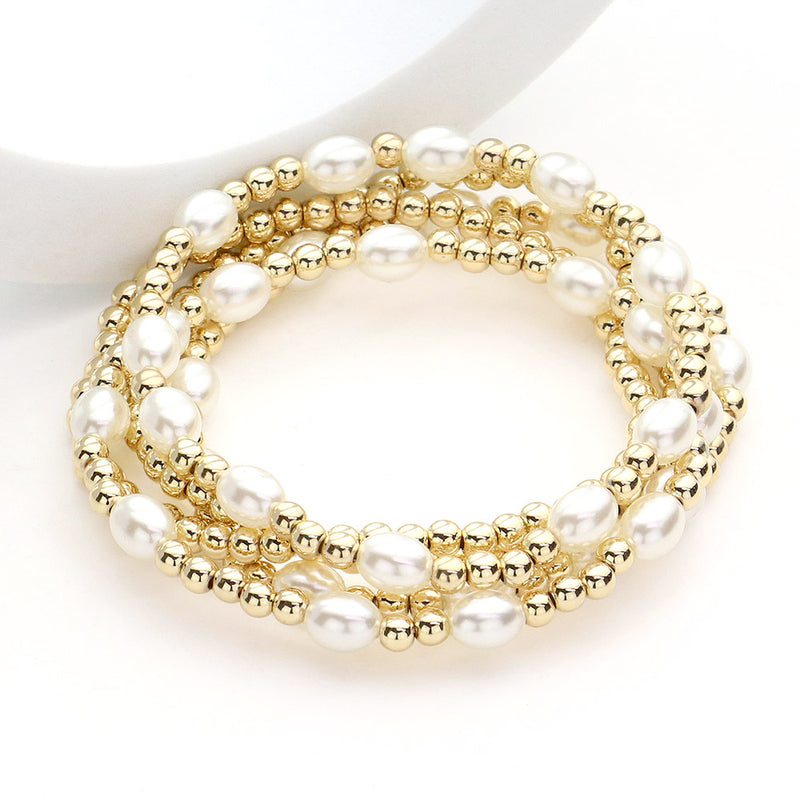 The "Layers of Pearls" Bracelet Set