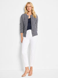 The "Paper White" 26" Cotton Bi-Stretch Copley Straight Pant by NIC+ZOE