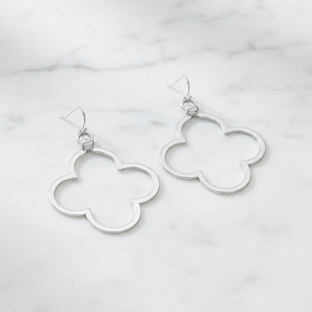 The "Hammered Clover" Earrings