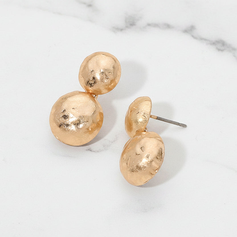 The "Hammered Dots" Earrings