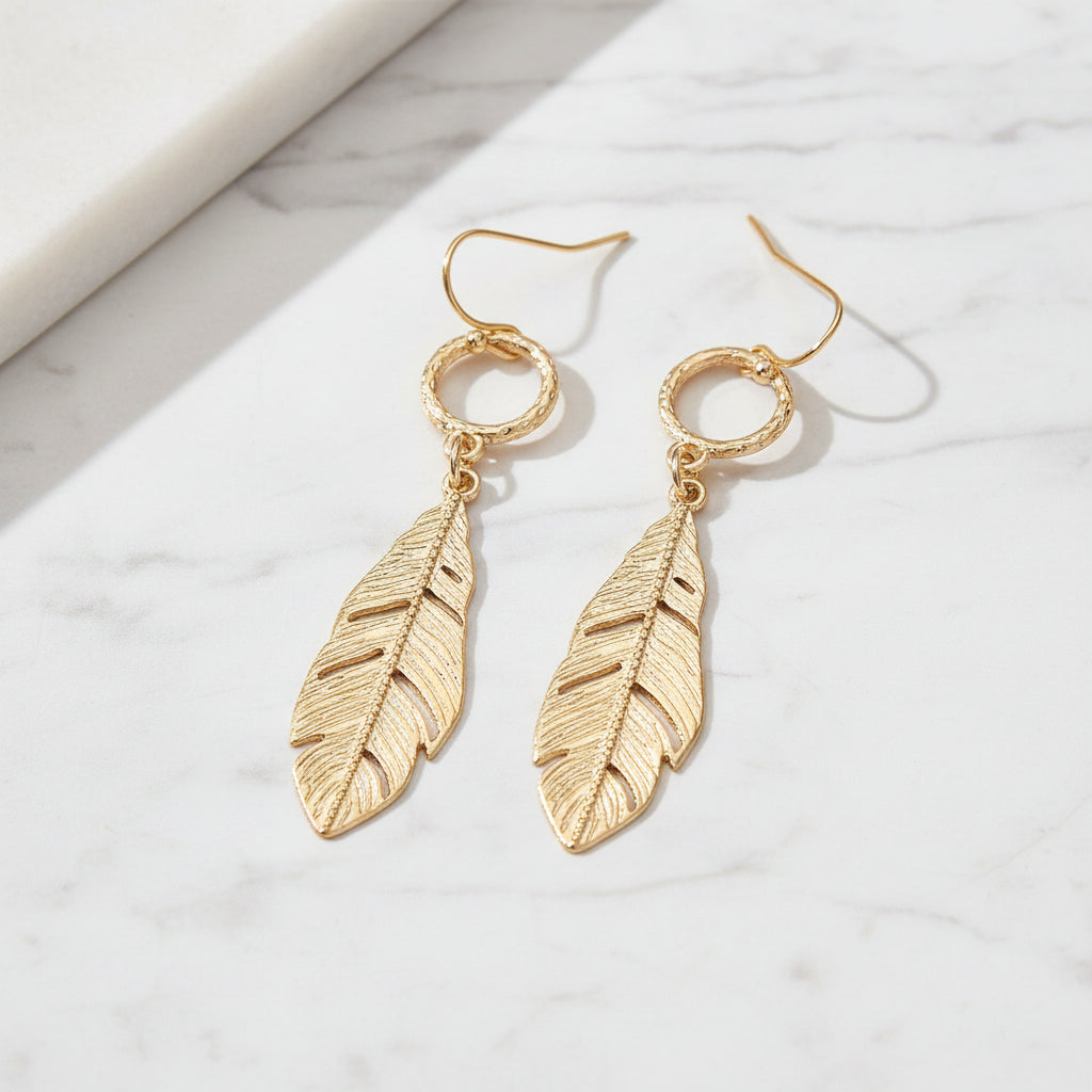 The "Boho Feather" Earrings