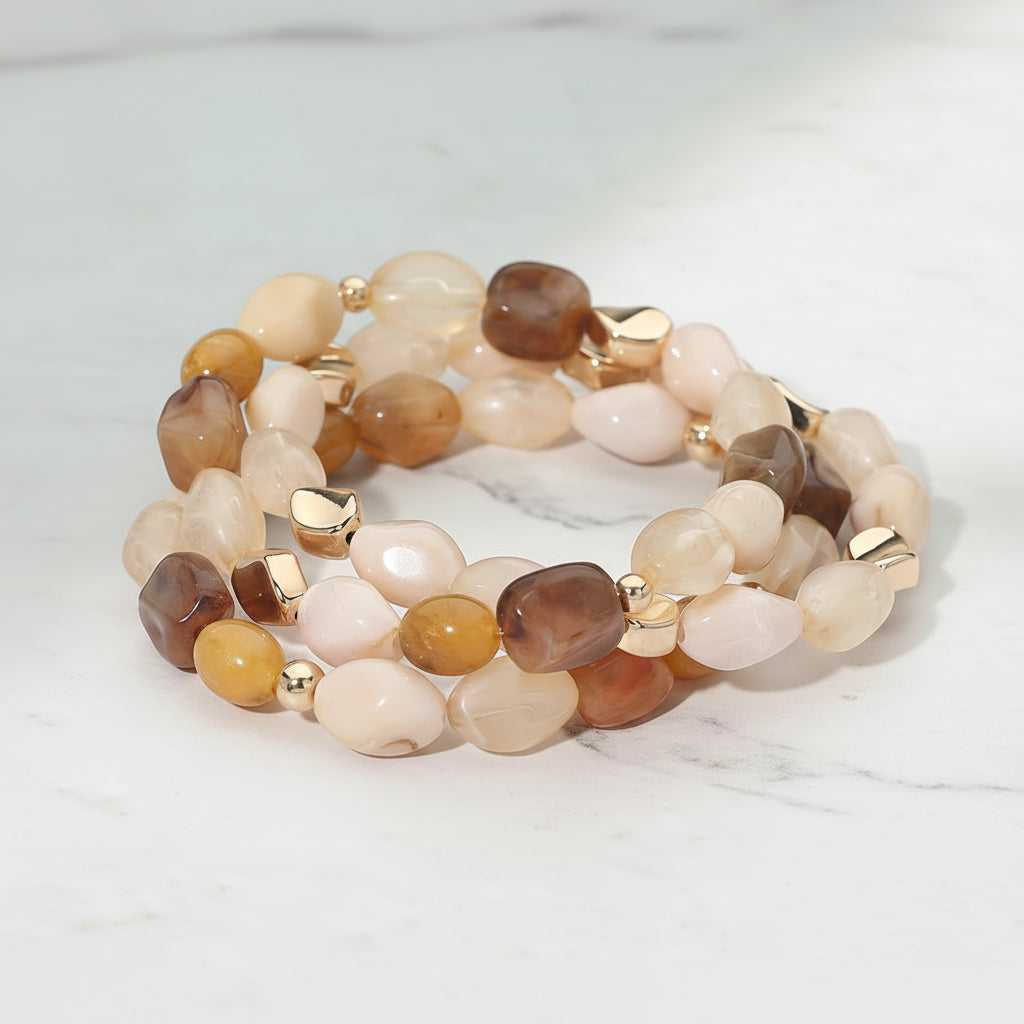 The "Amber Neutrals" Bracelet
