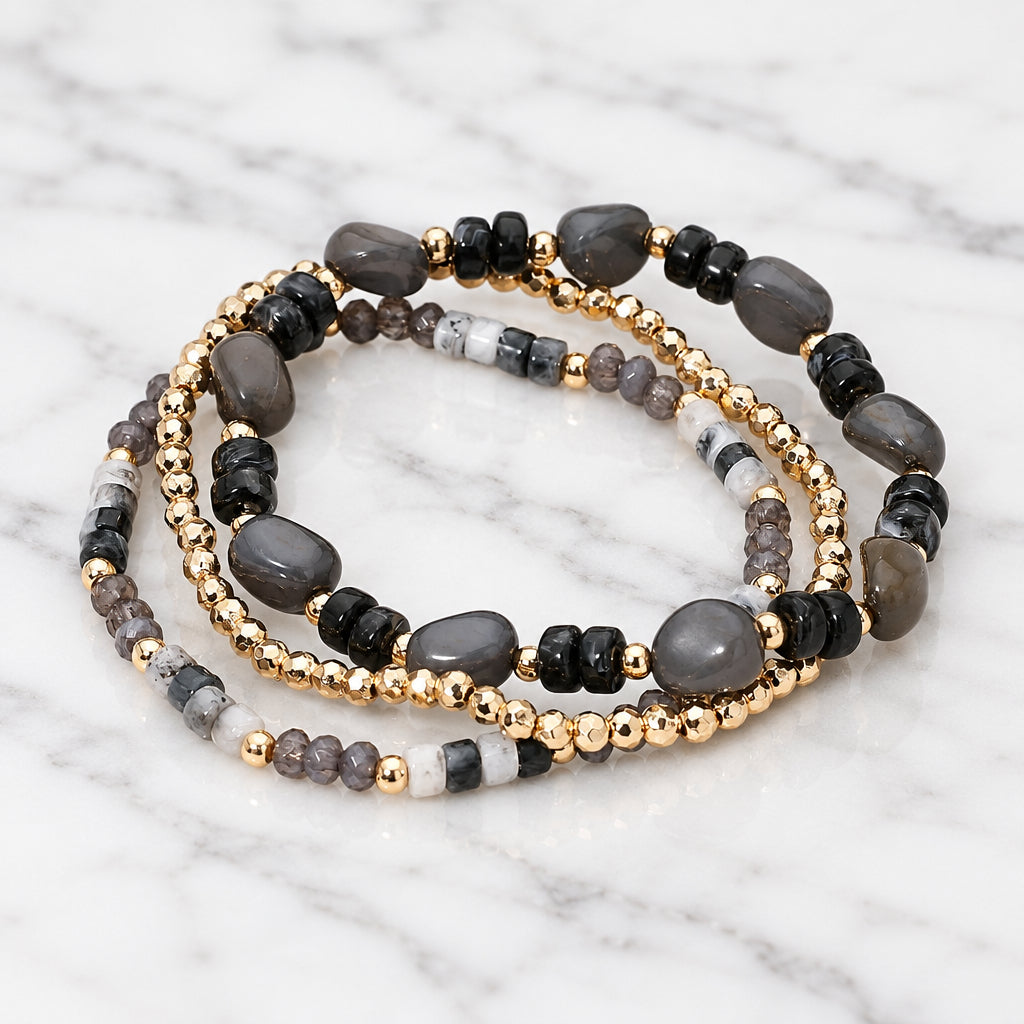 The "Gray & Gold" Bracelet