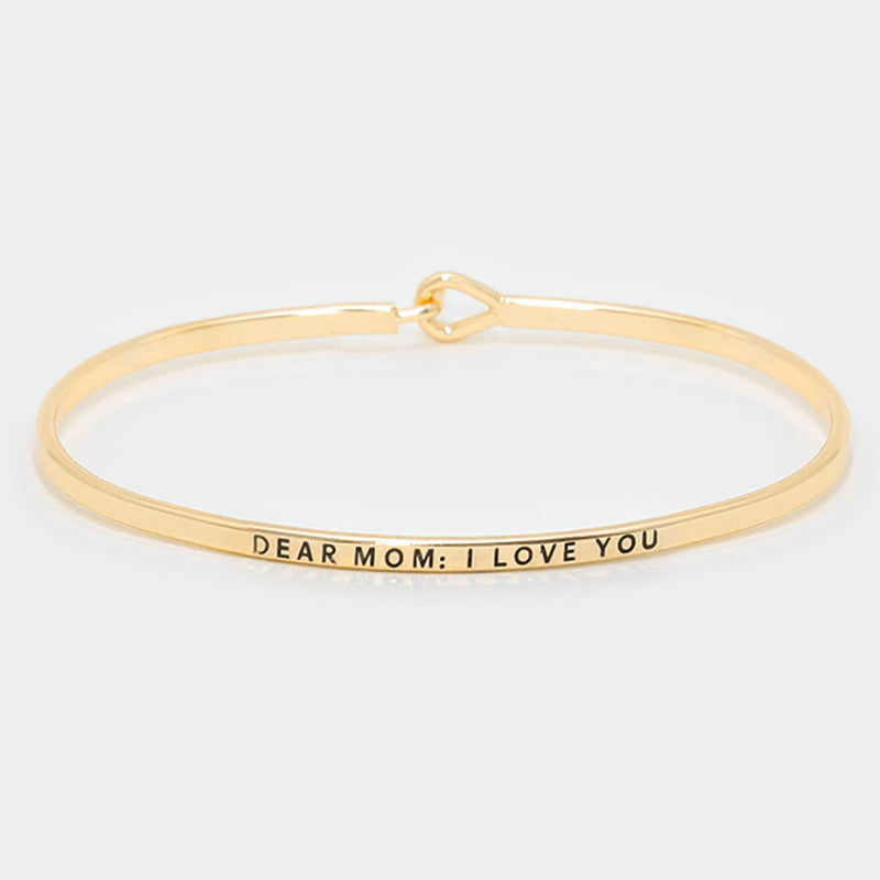 The "Dear Mom I Love You" Bracelet