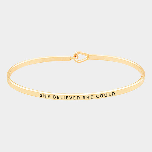 The "She Believed She Could" Bracelet