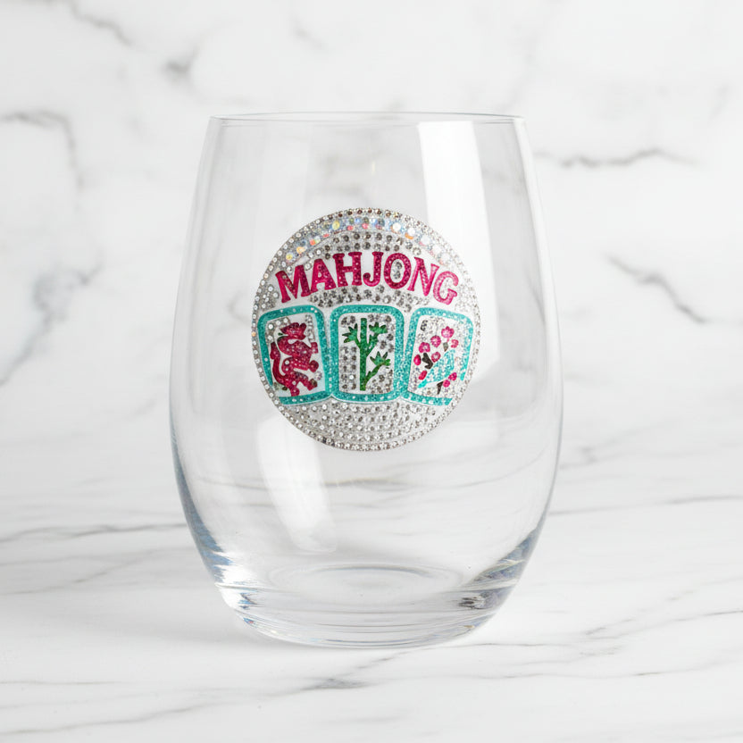 The "Mahjong" Stemless Wine Glass