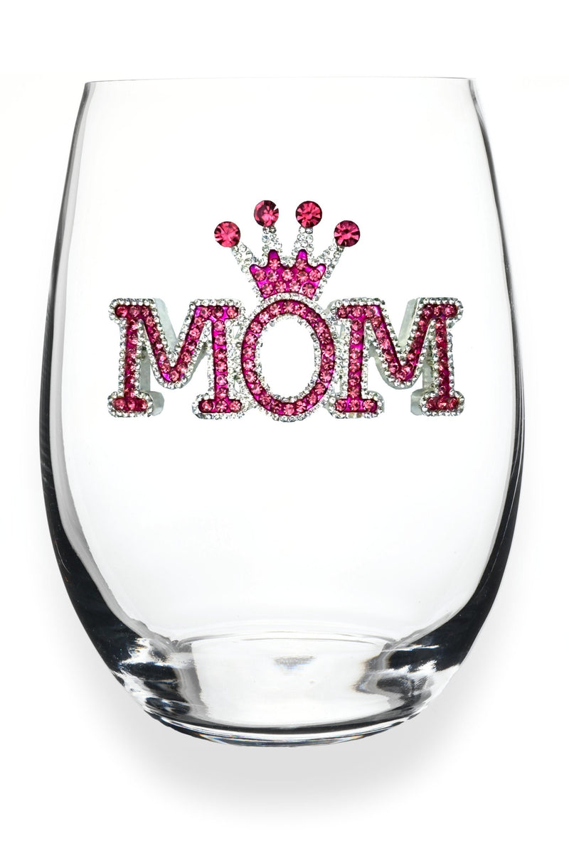 The "Mom" Stemless Wineglass