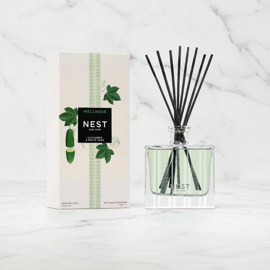 The "Cucumber & White Sage" Collection by NEST New York