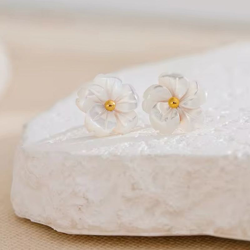 The "Mother of Pearl Floral" Earrings