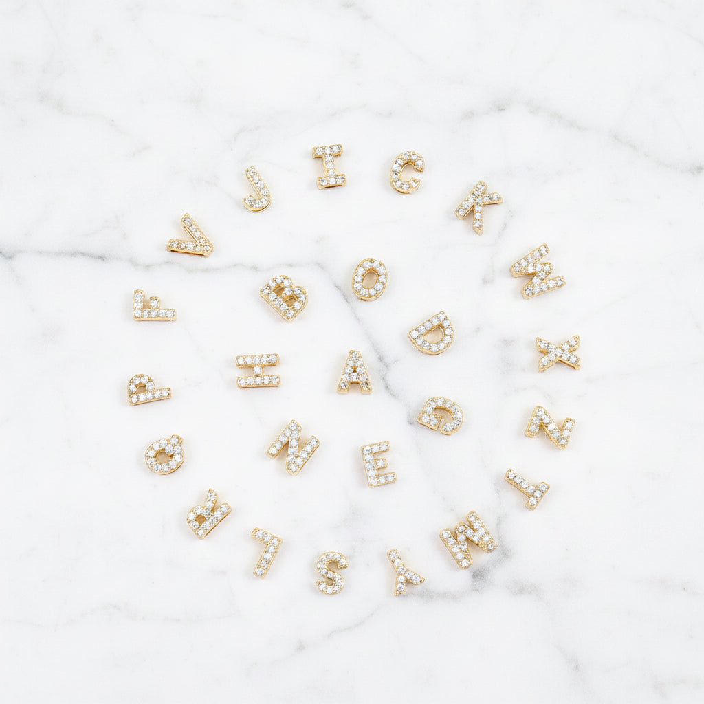 The "Initial Letters" with Pearls Bracelet