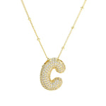 The "Bubble Pop Initial Beaded Chain" Necklace