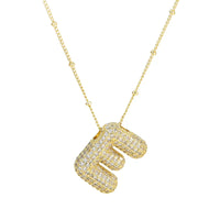 The "Bubble Pop Initial Beaded Chain" Necklace