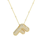 The "Bubble Pop Initial Beaded Chain" Necklace
