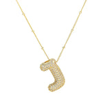 The "Bubble Pop Initial Beaded Chain" Necklace