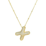 The "Bubble Pop Initial Beaded Chain" Necklace