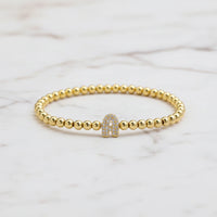 The "Bubble" Initial Bracelet