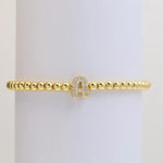 The "Bubble" Initial Bracelet