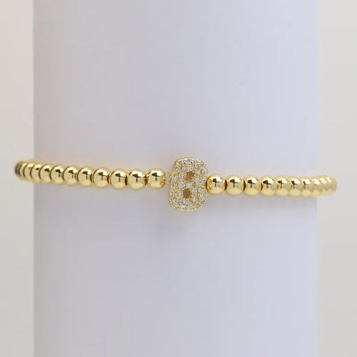 The "Bubble" Initial Bracelet