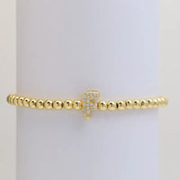 The "Bubble" Initial Bracelet
