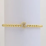 The "Bubble" Initial Bracelet