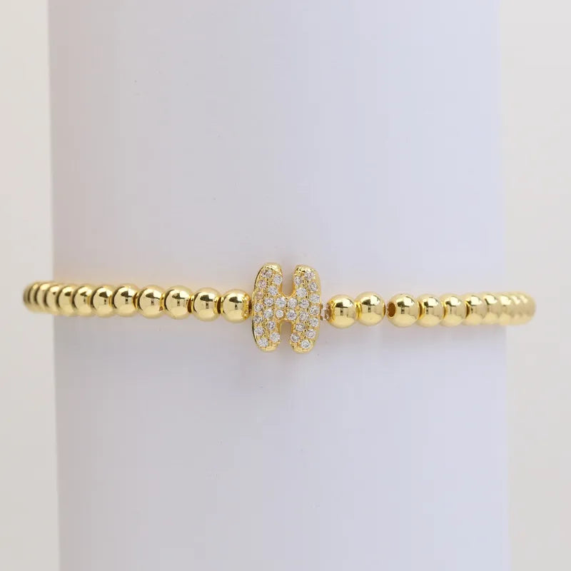 The "Bubble" Initial Bracelet