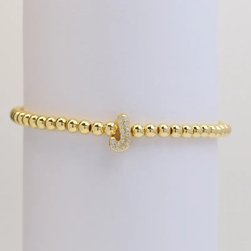 The "Bubble" Initial Bracelet
