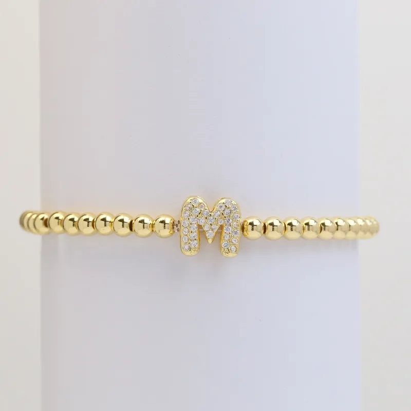The "Bubble" Initial Bracelet