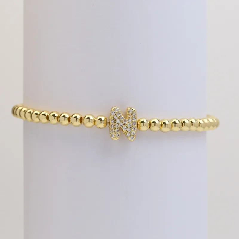 The "Bubble" Initial Bracelet